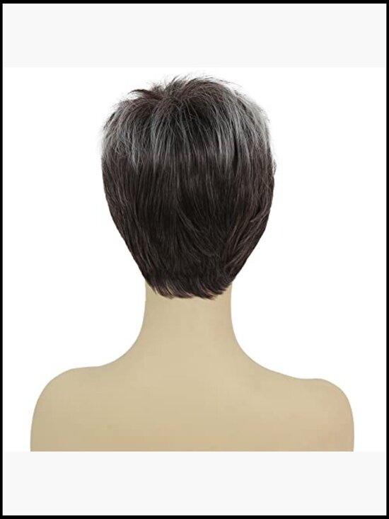 Short Layered Fluffy Pixie Cut Wig for Women Heat Resistant Synthetic Daily main image 4